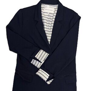 Navy Summer-Weight Blazer/w Fashion Stripes  Cupcakes and Cashmere-New w/o Tags